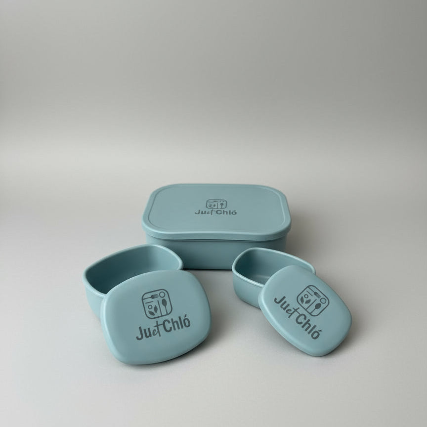 Silicone lunchbox – blue – Ju et Chló