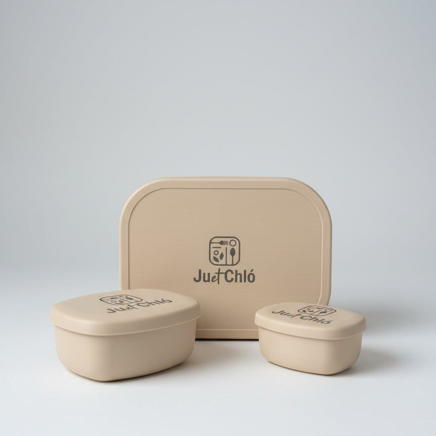 Silicone lunchbox – cream – Ju et Chló