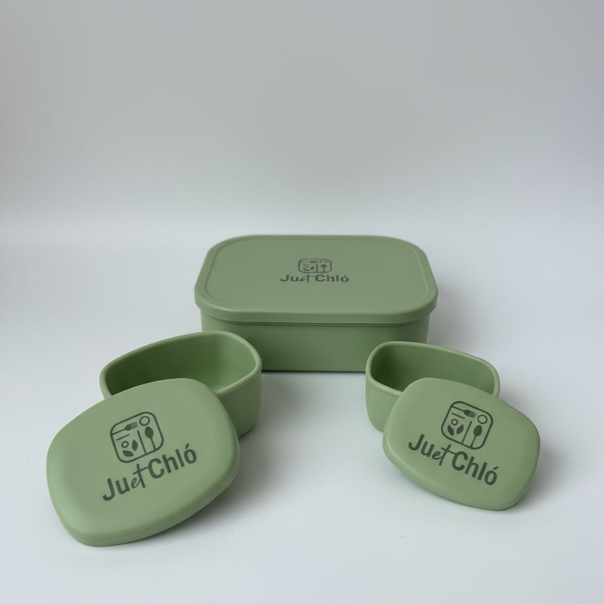 Silicone lunchbox – green – Ju et Chló