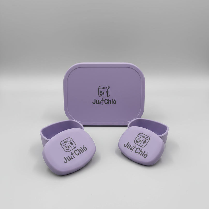 Silicone lunchbox – purple – Ju et Chló