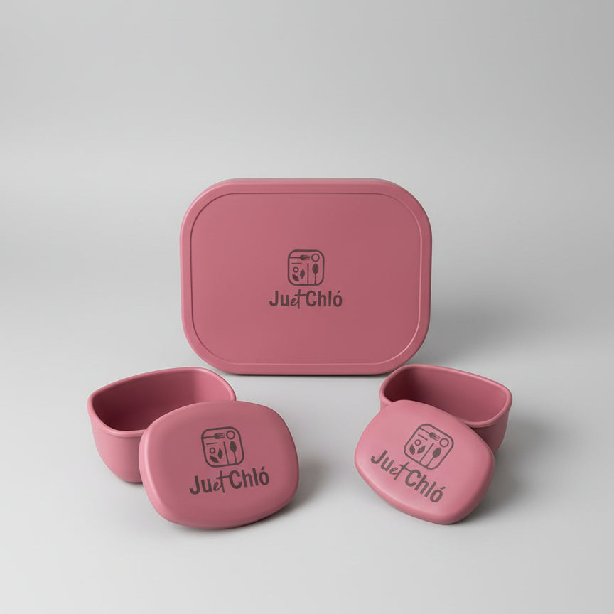 Silicone lunchbox – cloudy mauve – Ju et Chló