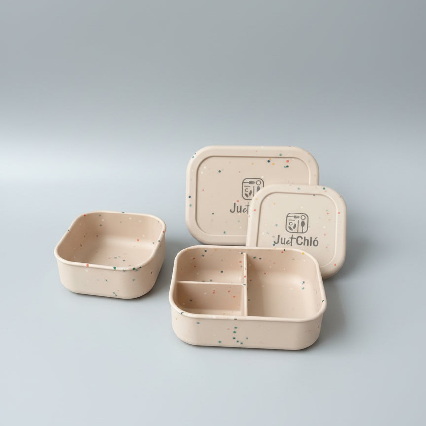 Silicone lunchbox – Ivory – Ju et Chló