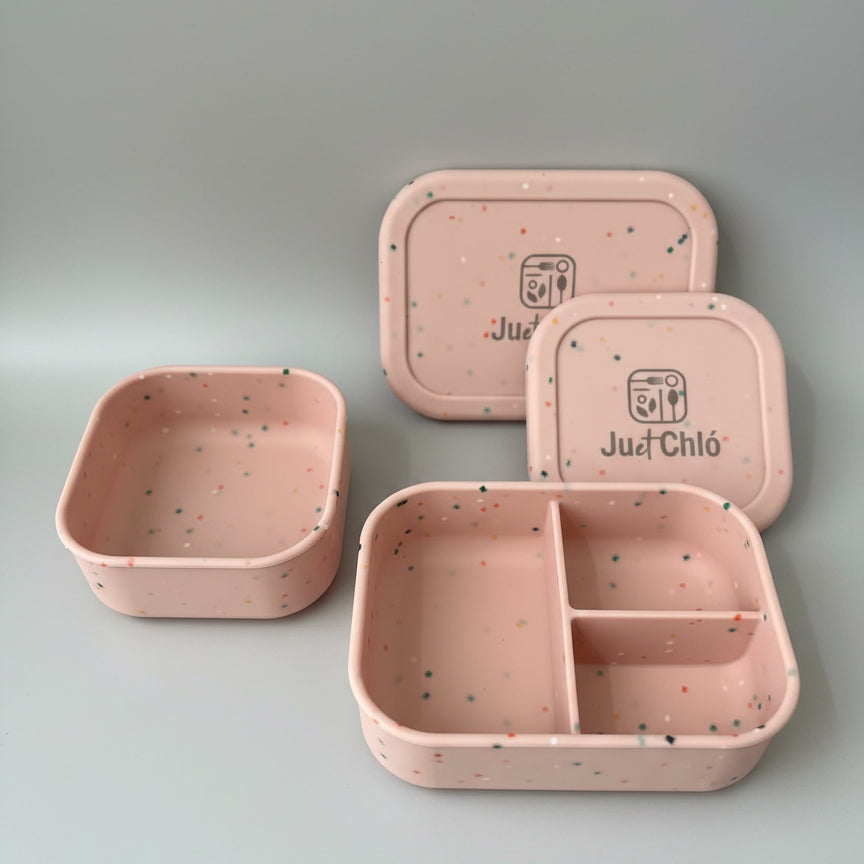 Silicone lunchbox – peach – Ju et Chló